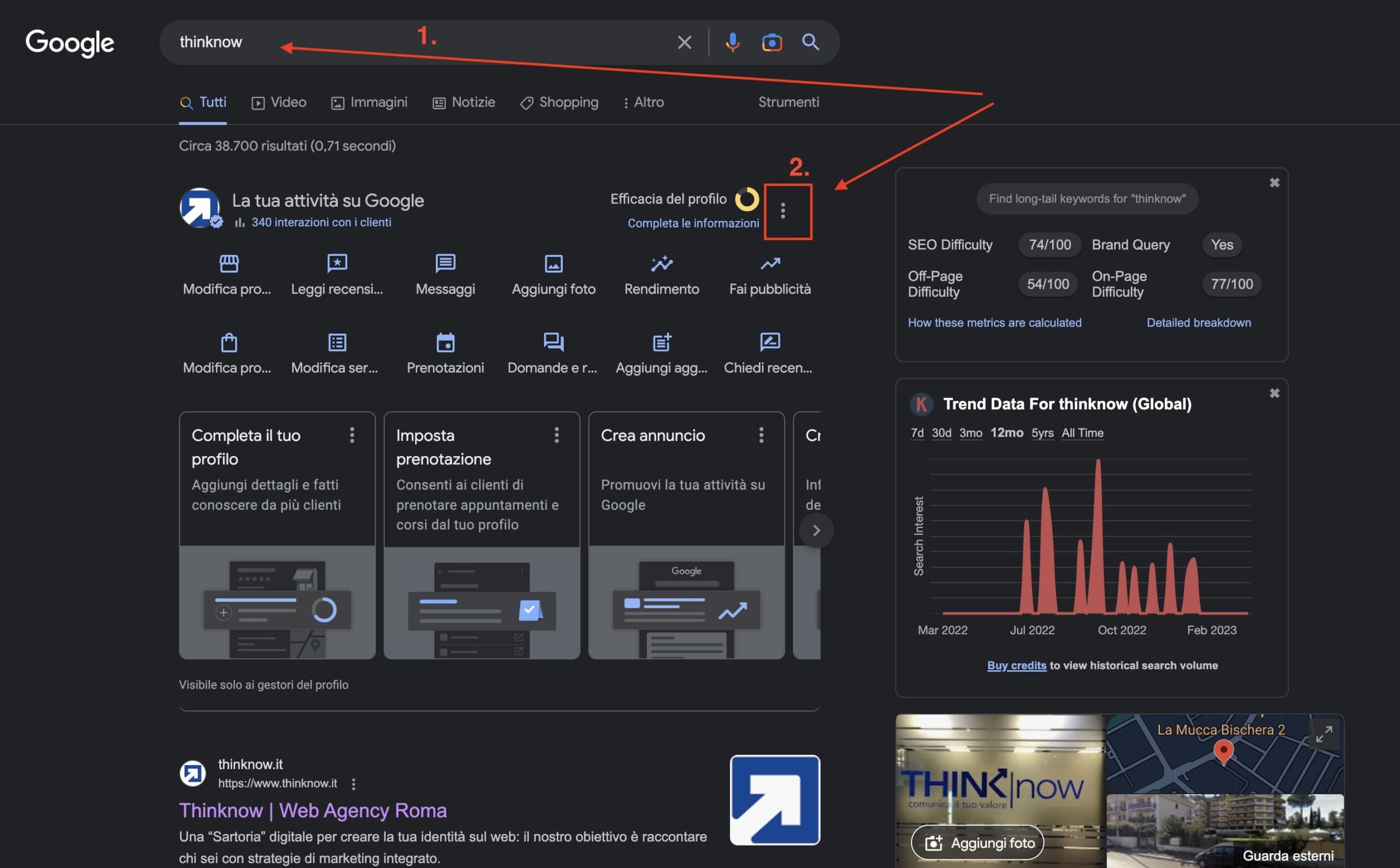 Gestisci ora Google Business Profile